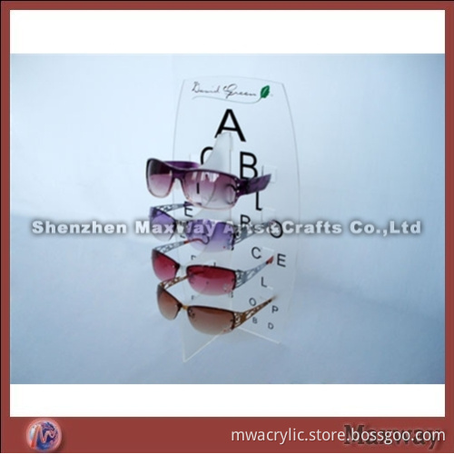Clear 4 Pairs Lucite Sunglasses/Goggle Display/Holder